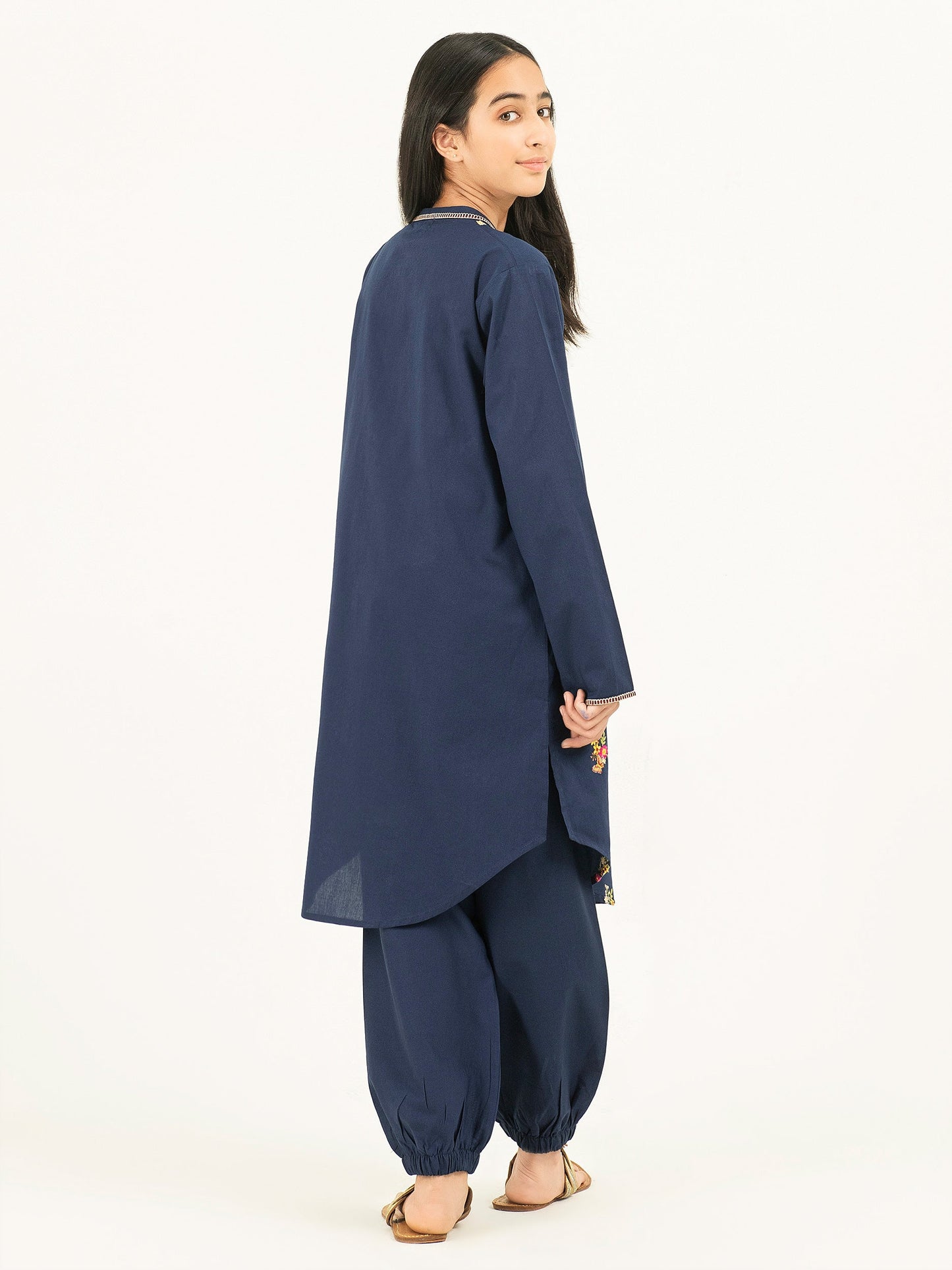 2 Piece Winter Cotton Suit-Embroidered