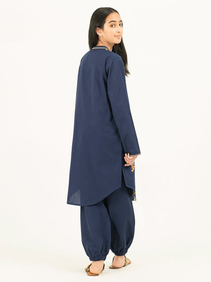 2 Piece Winter Cotton Suit-Embroidered