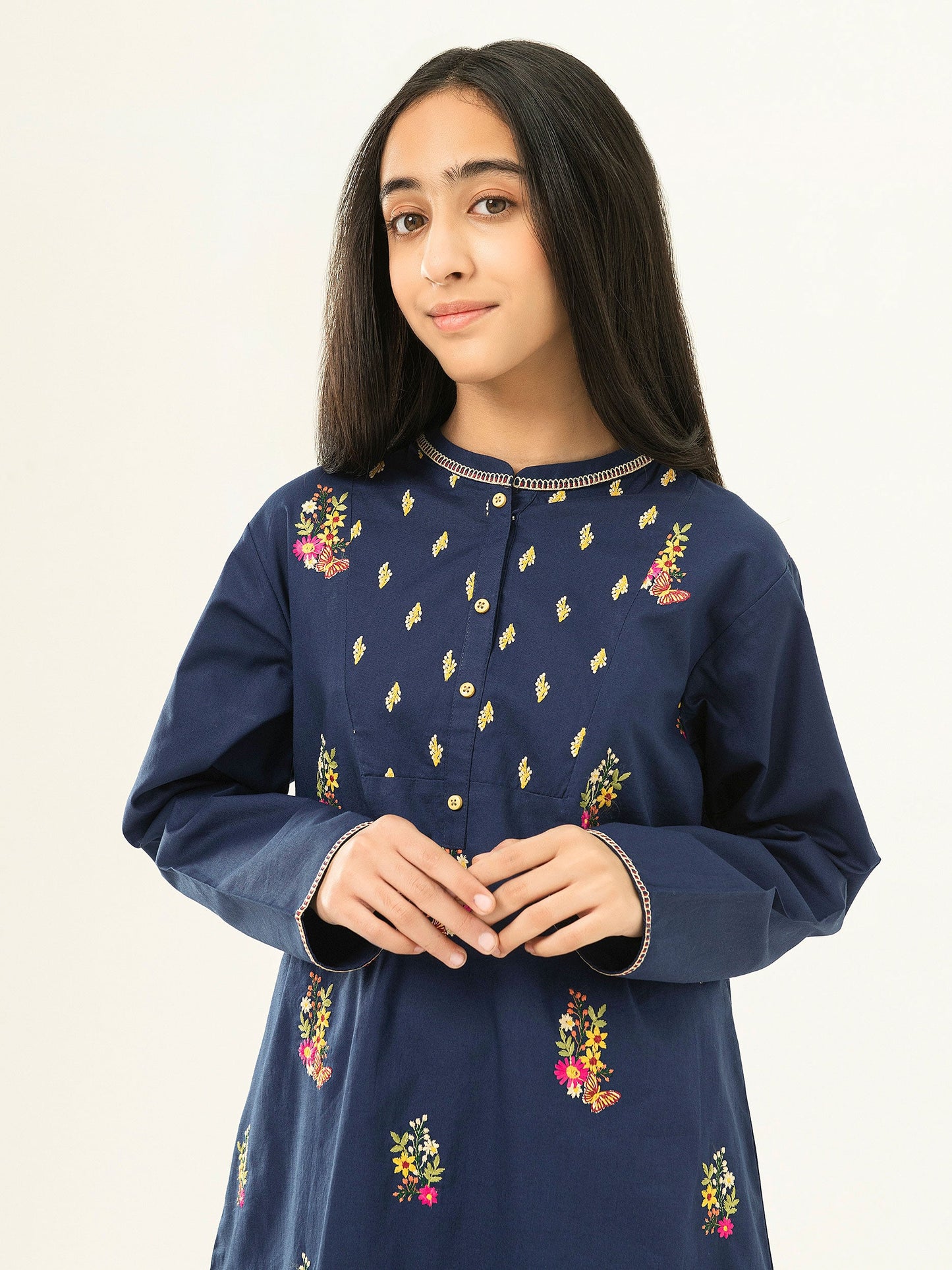 2 Piece Winter Cotton Suit-Embroidered