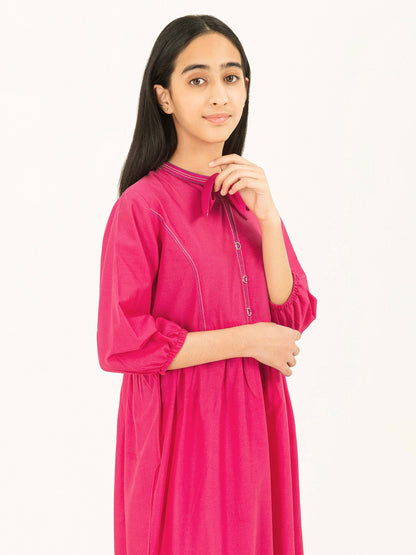 Cambric Gypsy Dress-Printed (Pret)