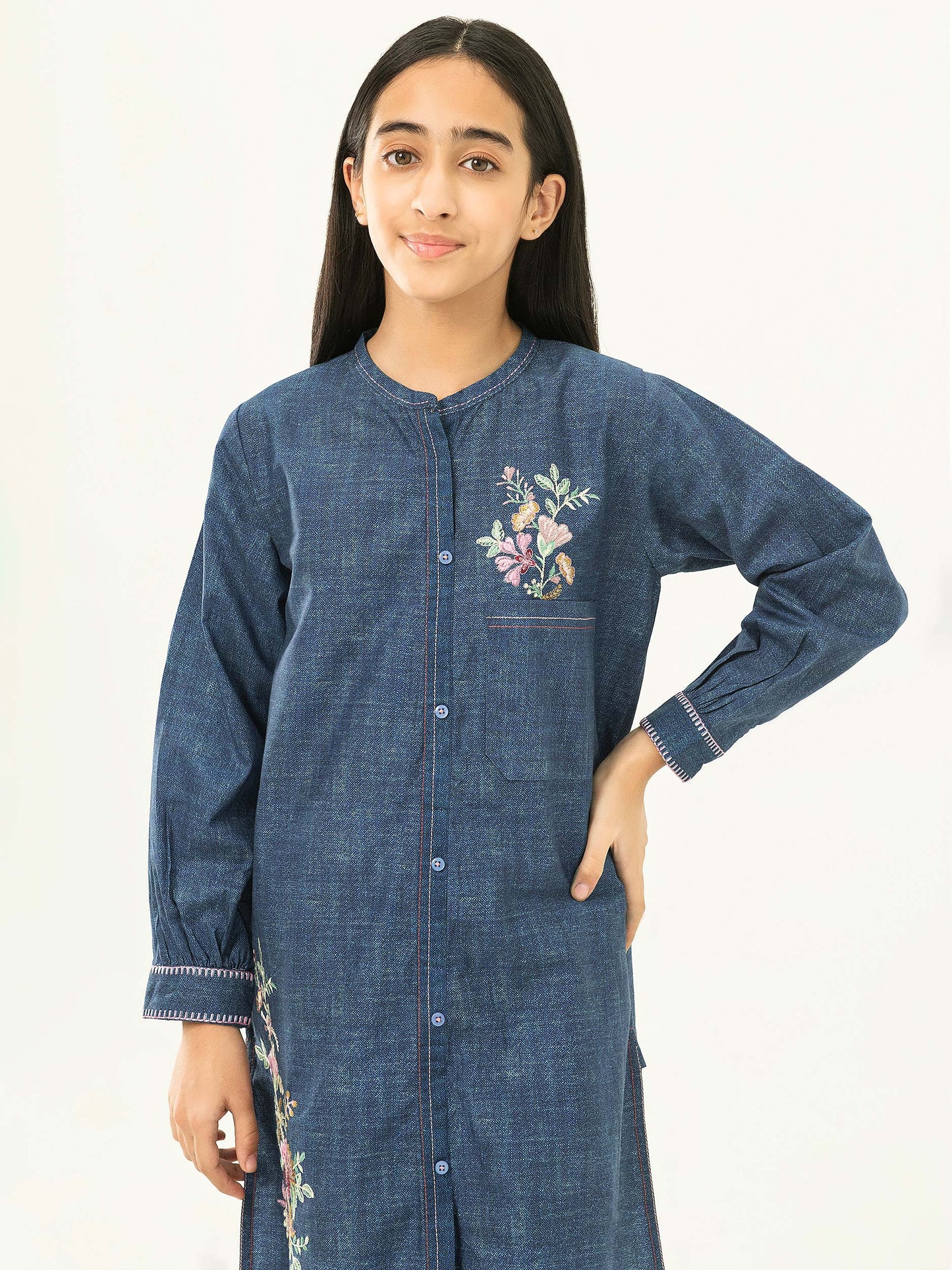 Winter Cotton Shirt-Embroidered