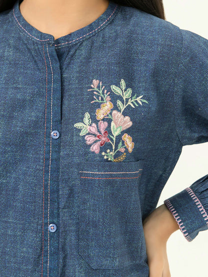 Winter Cotton Shirt-Embroidered