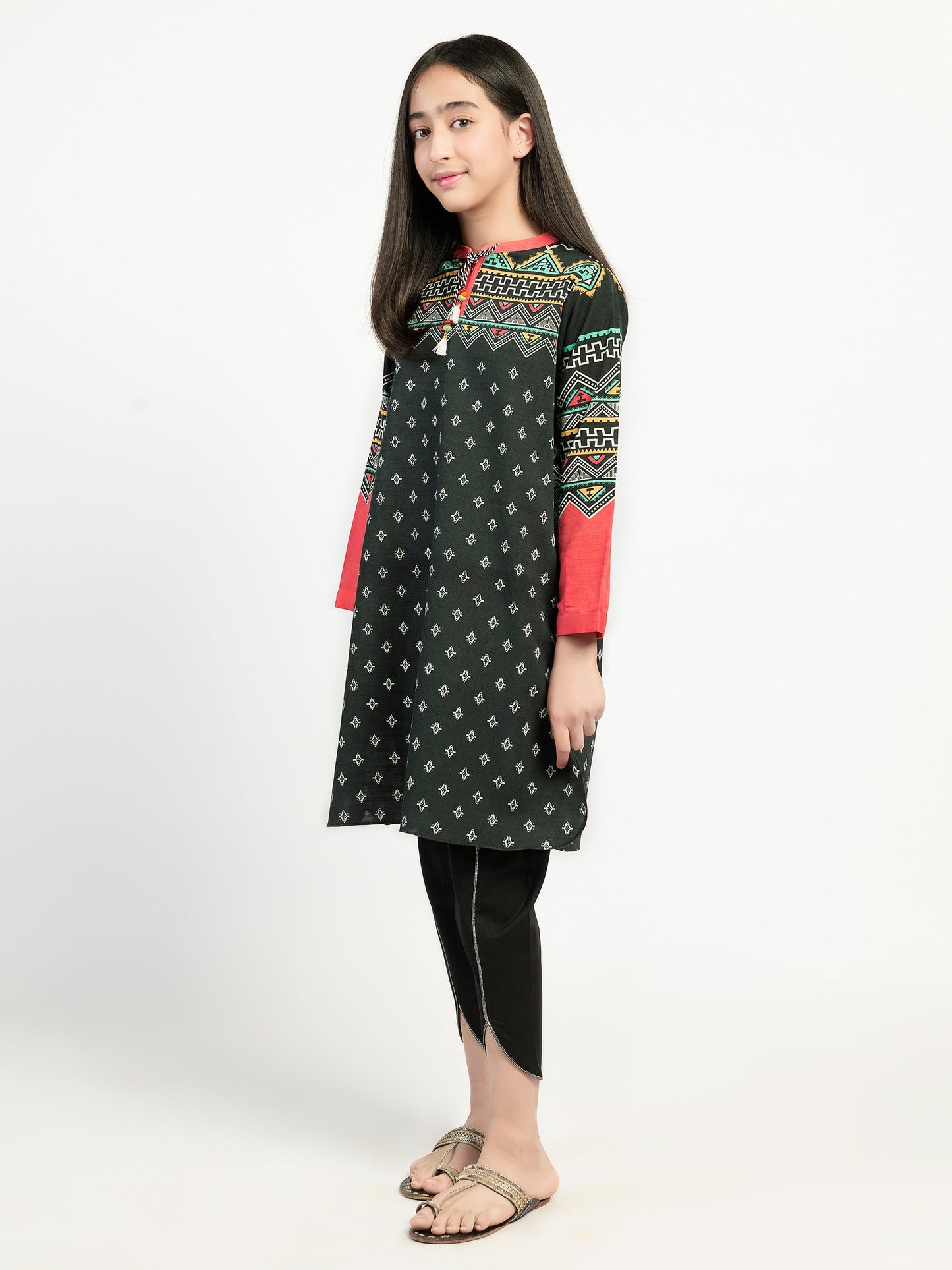 Printed Khaddar Shirt