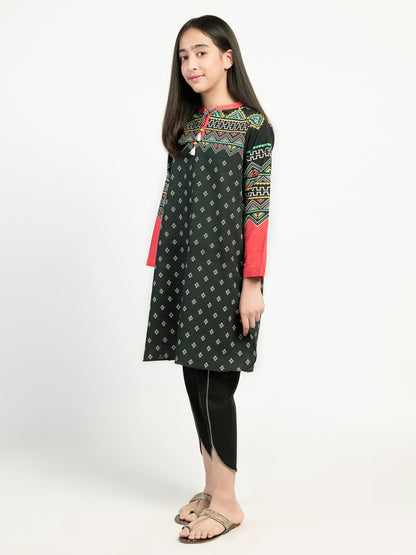 Printed Khaddar Shirt
