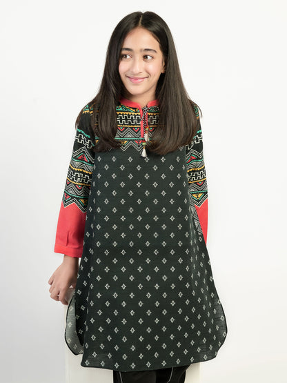 Printed Khaddar Shirt