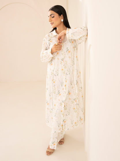 2 Piece Cambric Suit-Printed (Unstitched)