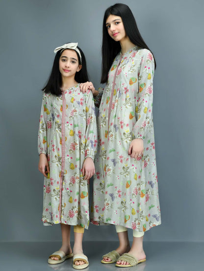 Embroidered Thai Silk Dress
