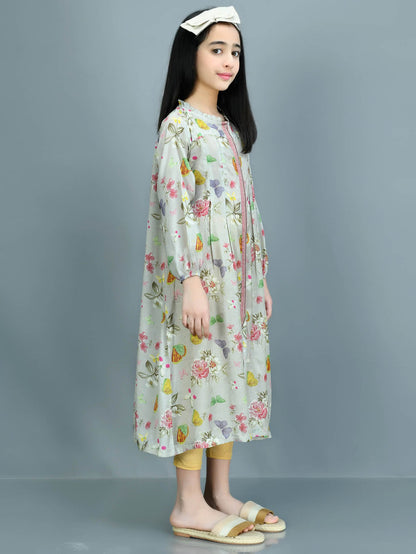 Embroidered Thai Silk Dress