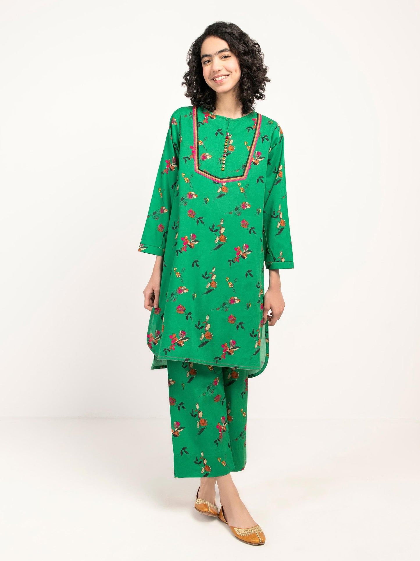 Embroidered Winter Cotton Suit