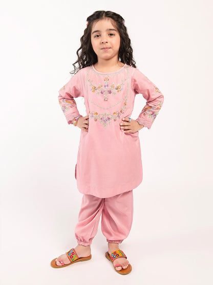 Embroidered Cambric Suit