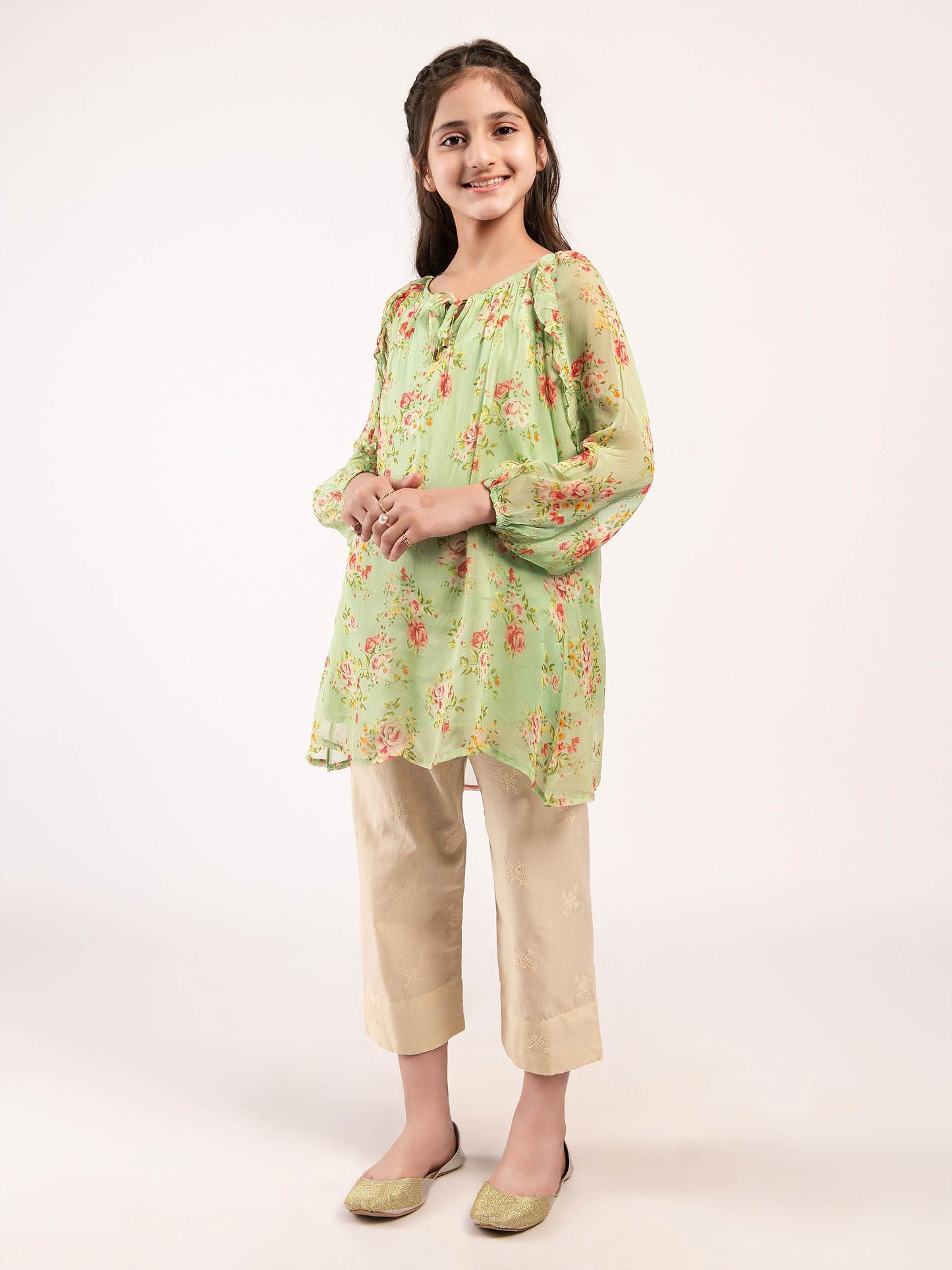 Printed Chiffon Top