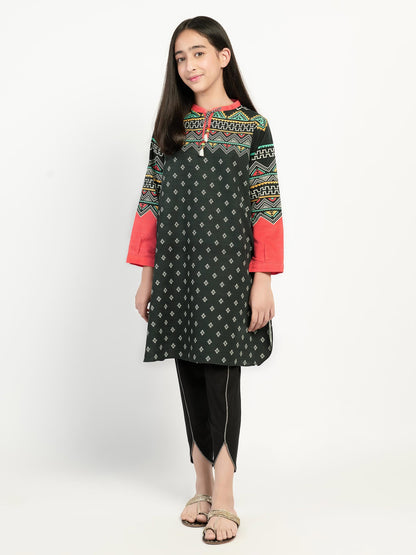 Printed Khaddar Shirt