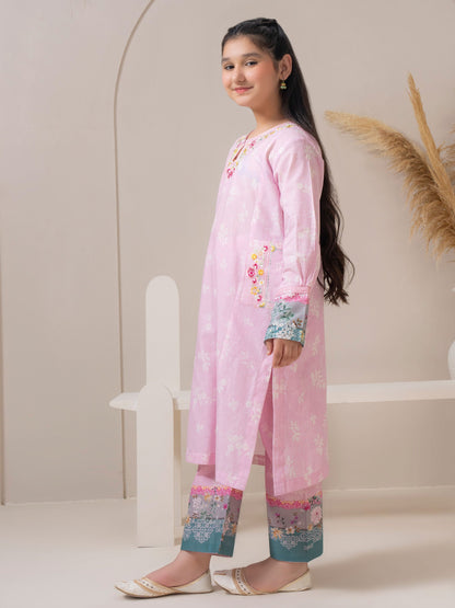 2 Piece Lawn Suit-Embroidered