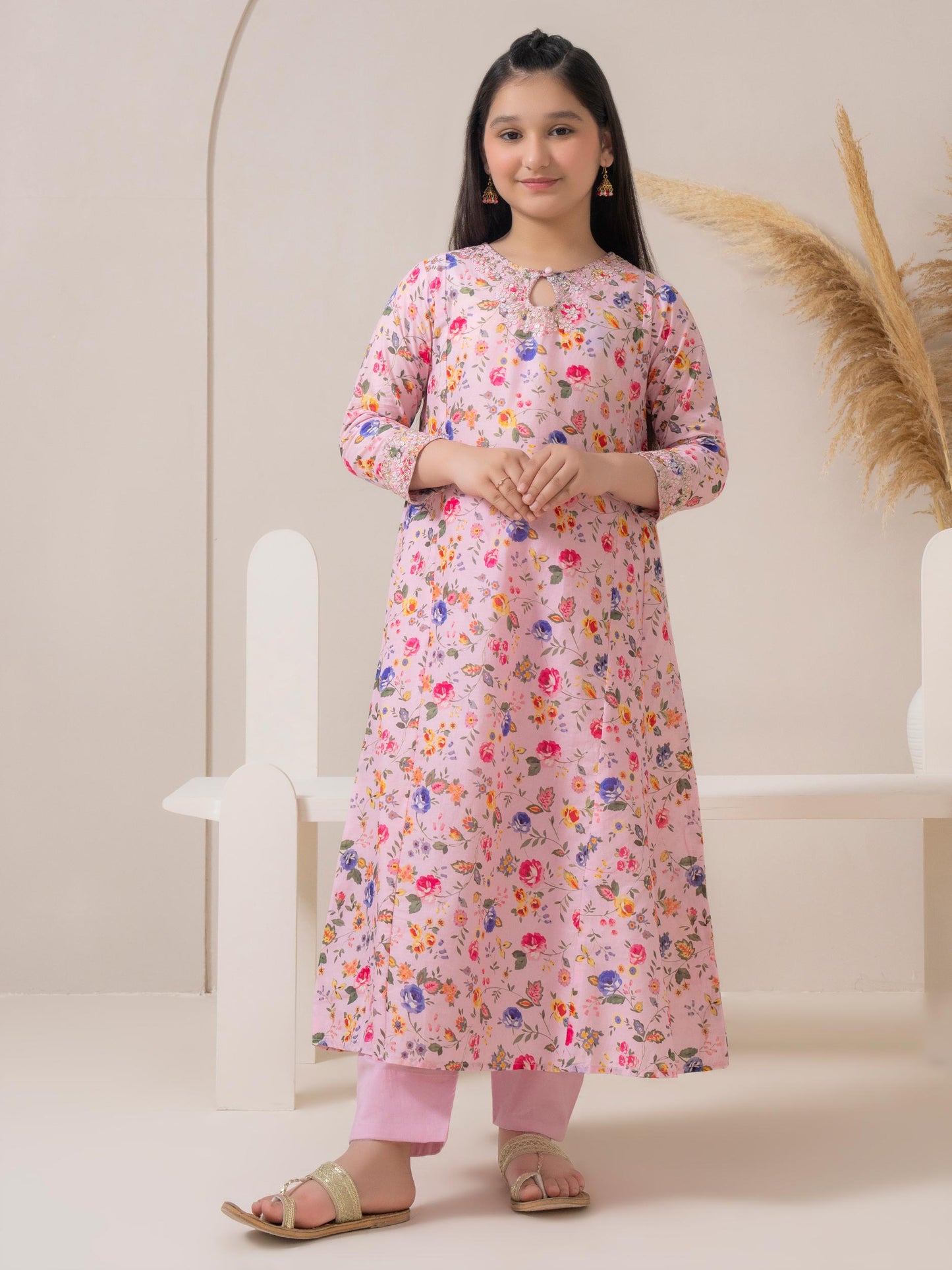 2 Piece Lawn Suit-Embroidered