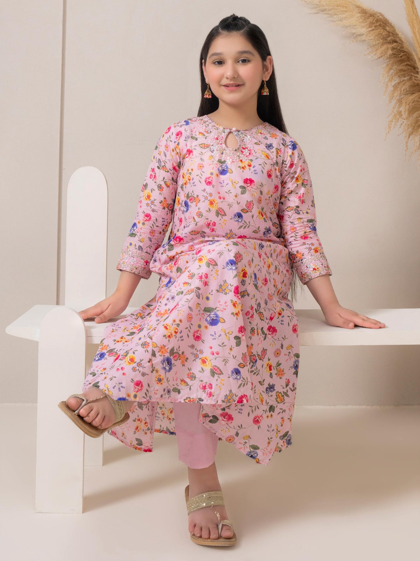 2 Piece Lawn Suit-Embroidered