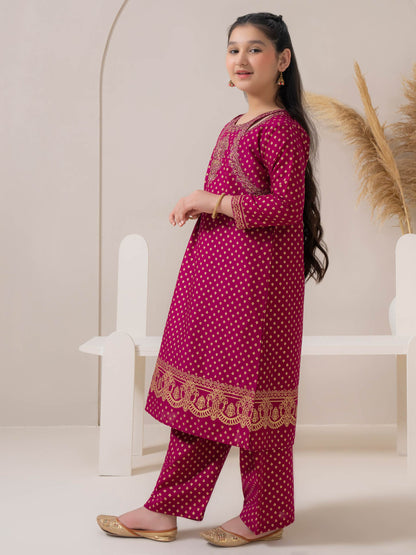 2 Piece Lawn Suit-Embroidered