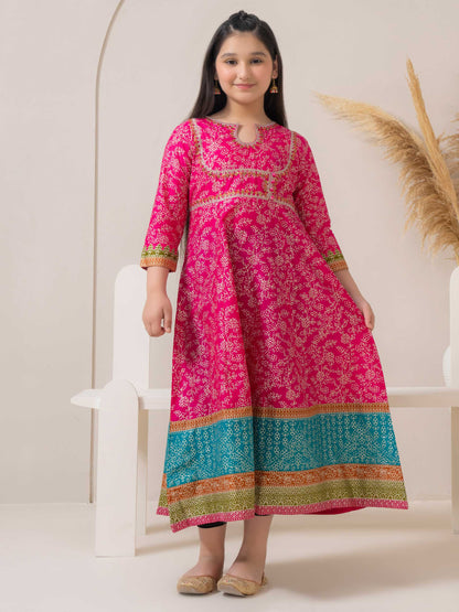 Lawn Frock-Embroidered