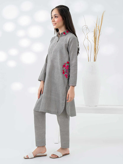 Khaddar Shirt-Paste Print