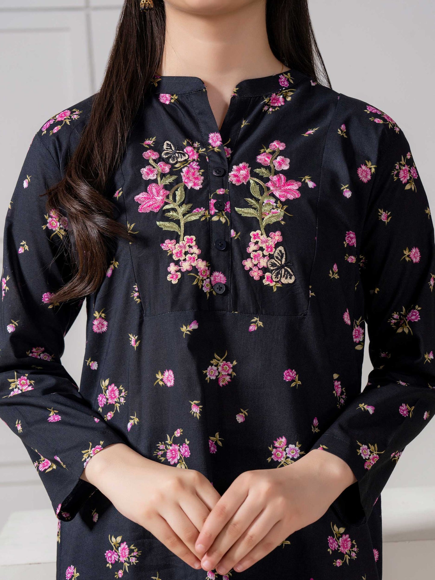 2 Piece Lawn Suit-Embroidered