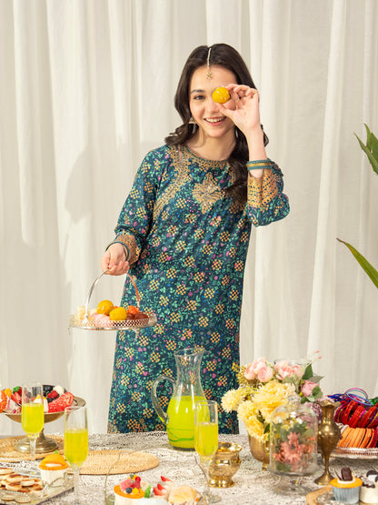 2 Piece Lawn Suit-Embroidered