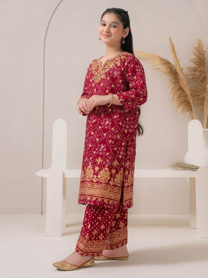 2 Piece Lawn Suit-Embroidered