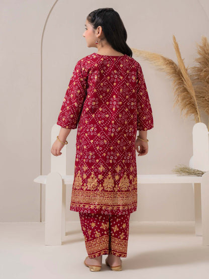 2 Piece Lawn Suit-Embroidered