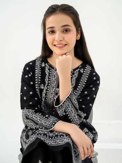 2 Piece Khaddar Suit-Paste Print