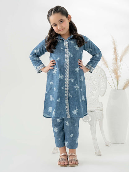 2 Piece Khaddar Suit-Embroidered