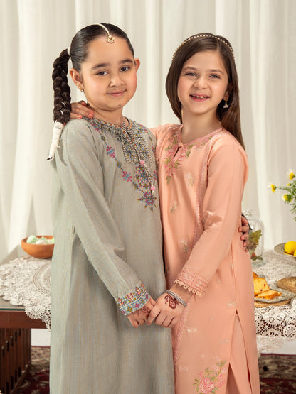 2 Piece Cambric Suit-Embroidered