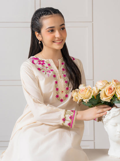 2 Piece Lawn Suit-Embroidered
