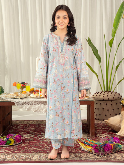 2 Piece Lawn Suit-Embroidered