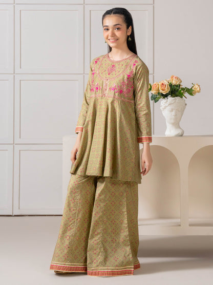 2 Piece Lawn Suit-Embroidered
