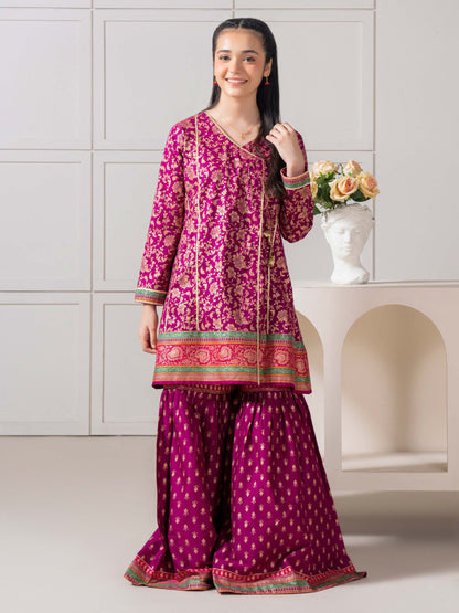 2 Piece Lawn Suit-Printed