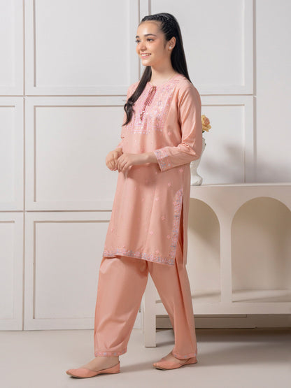 2 Piece Lawn Suit-Embroidered