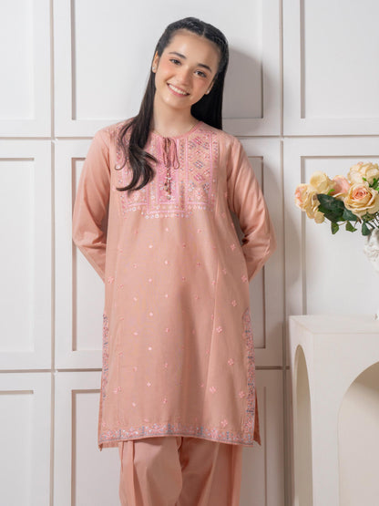 2 Piece Lawn Suit-Embroidered