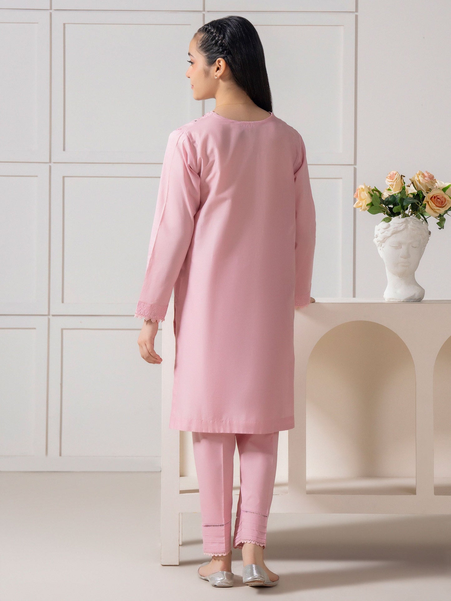 2 Piece Lawn Suit-Embroidered
