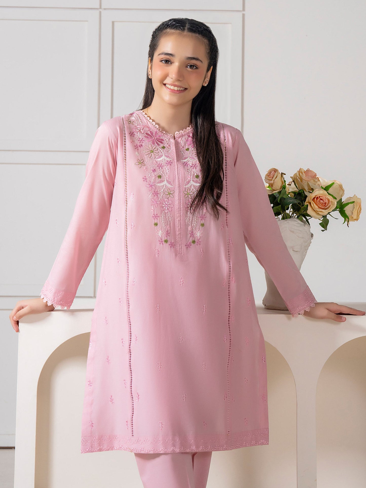 2 Piece Lawn Suit-Embroidered