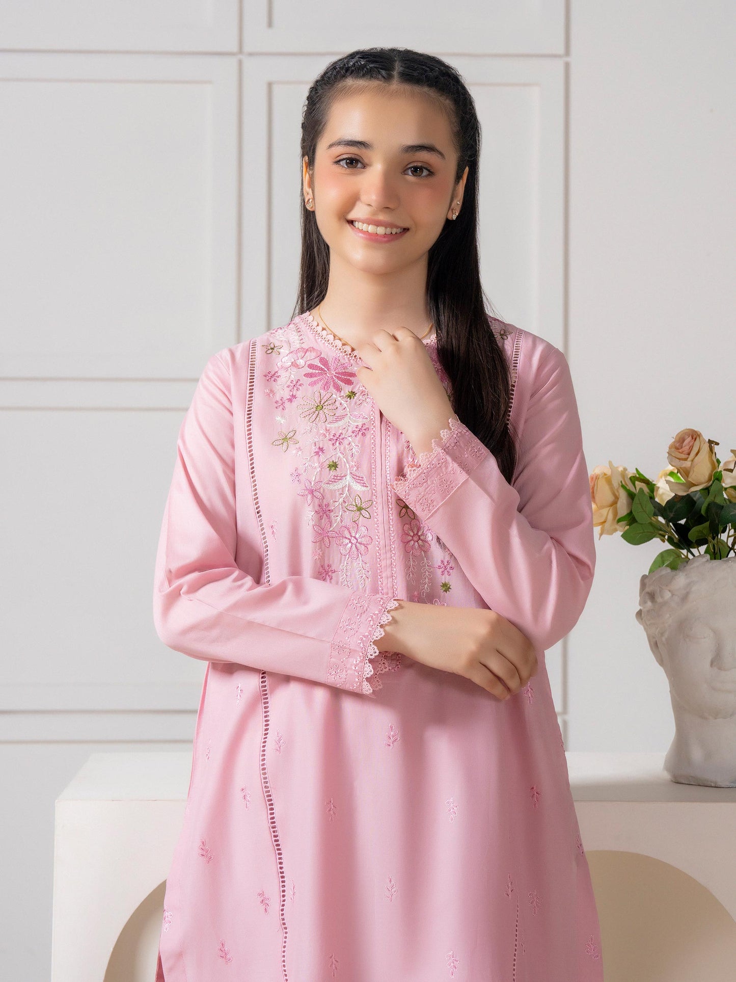 2 Piece Lawn Suit-Embroidered
