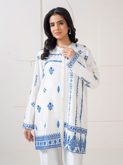 Satin Co-Ord Set-Embroidered (Pret)