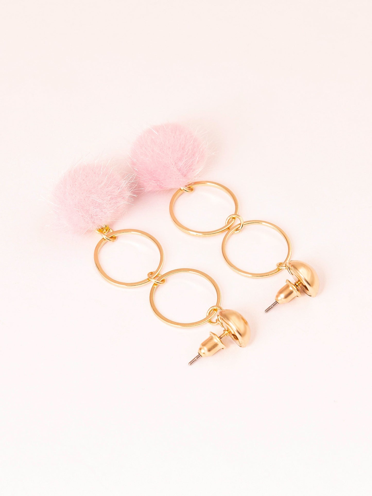 Pompom Drop Earrings