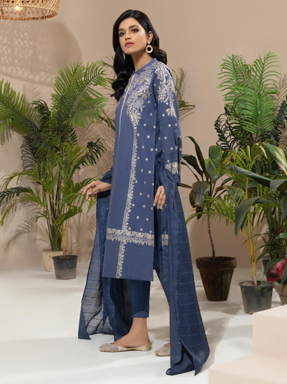 3 Piece Khaddar Suit-Pasted (Unstitched)