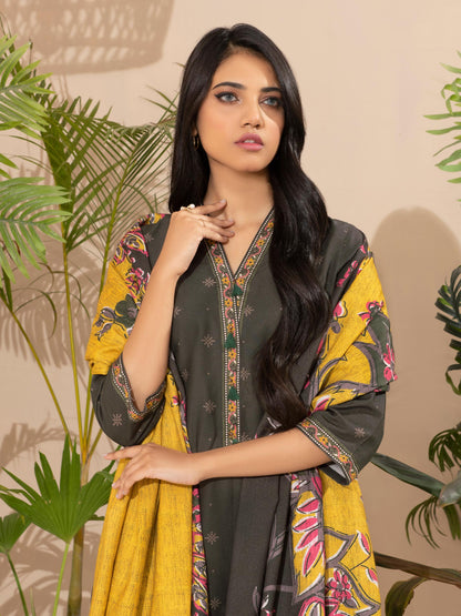 2 Piece Khaddar Suit-Printed (Unstitched)