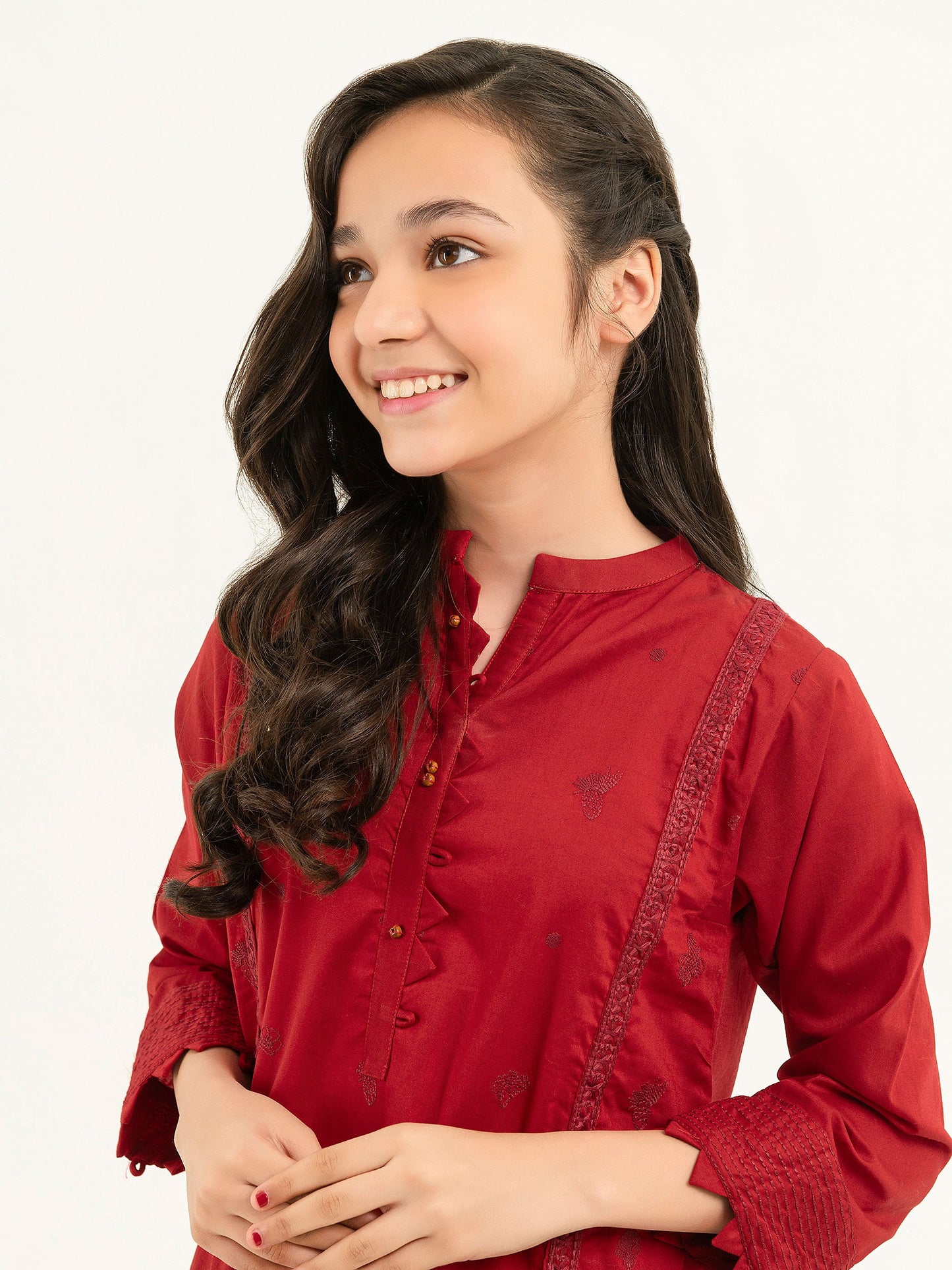2 Piece Winter Cotton Suit-Embroidered (Pret)