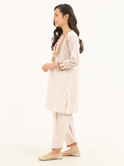 2 Piece Khaddar Suit-Embroidered (Pret)