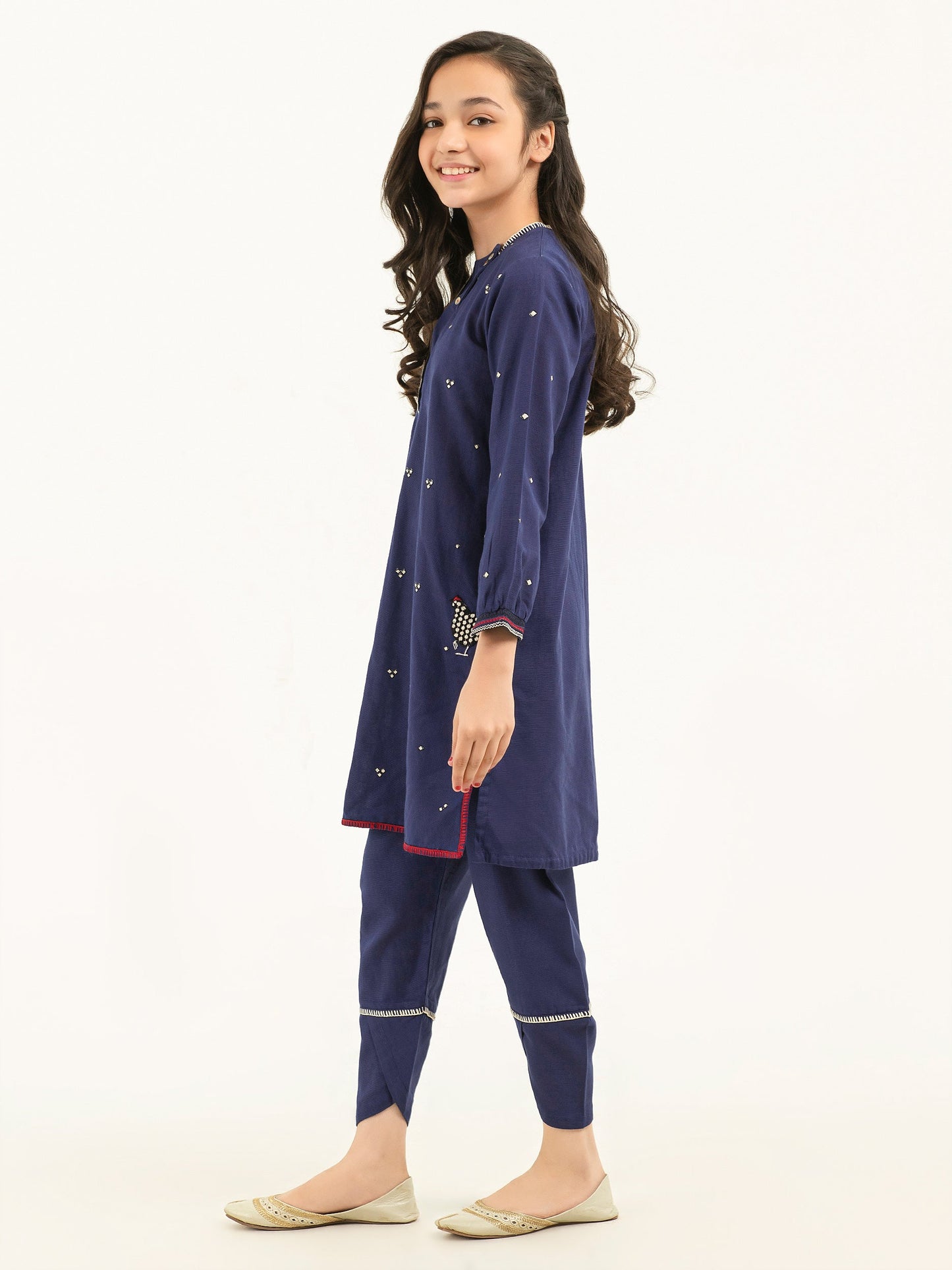2 Piece Khaddar Suit-Embroidered (Pret)