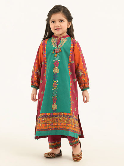 2 Piece Winter Cotton Suit-Printed (Pret)