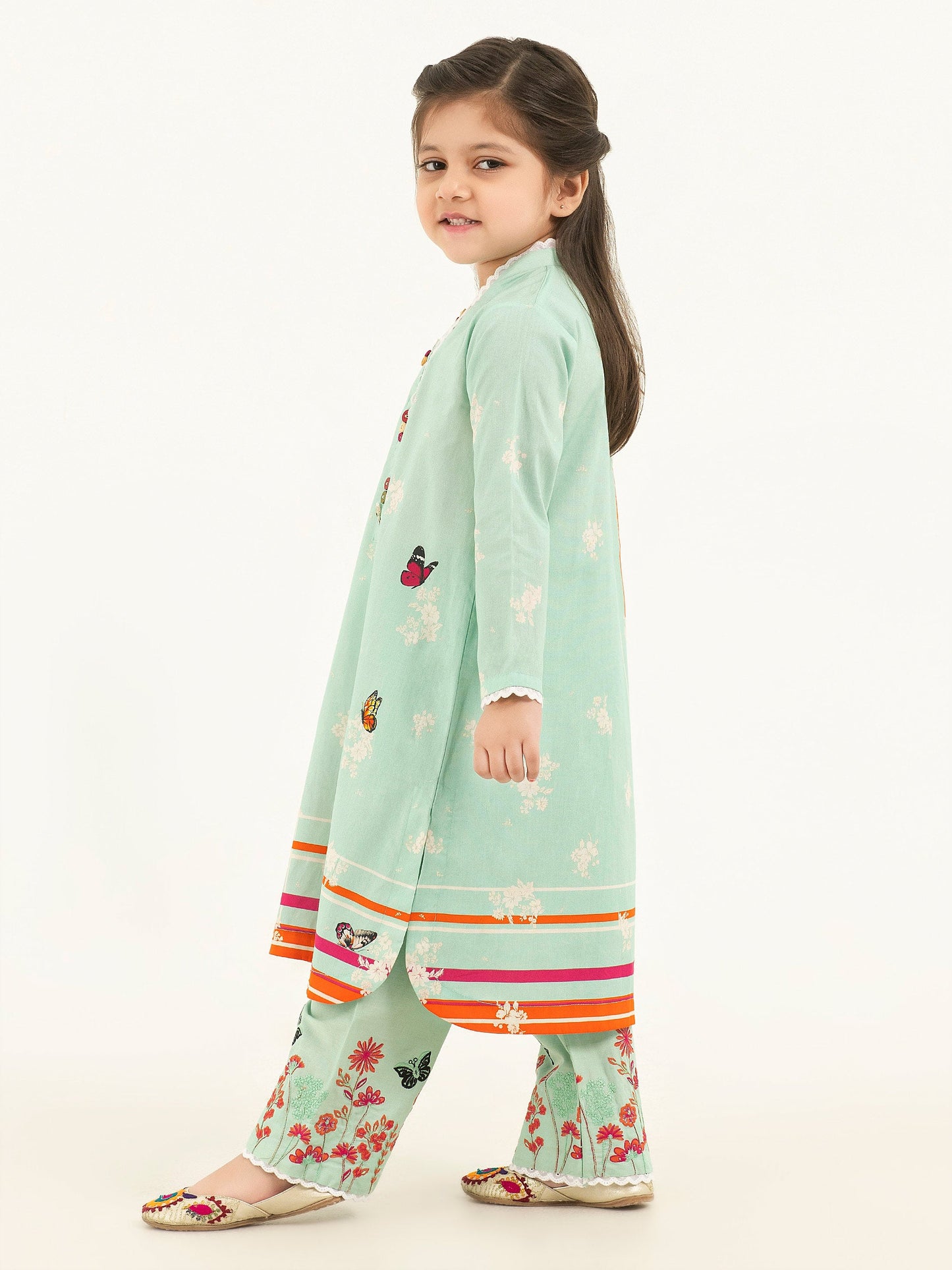 2 Piece Winter Cotton Suit-Embroidered (Pret)