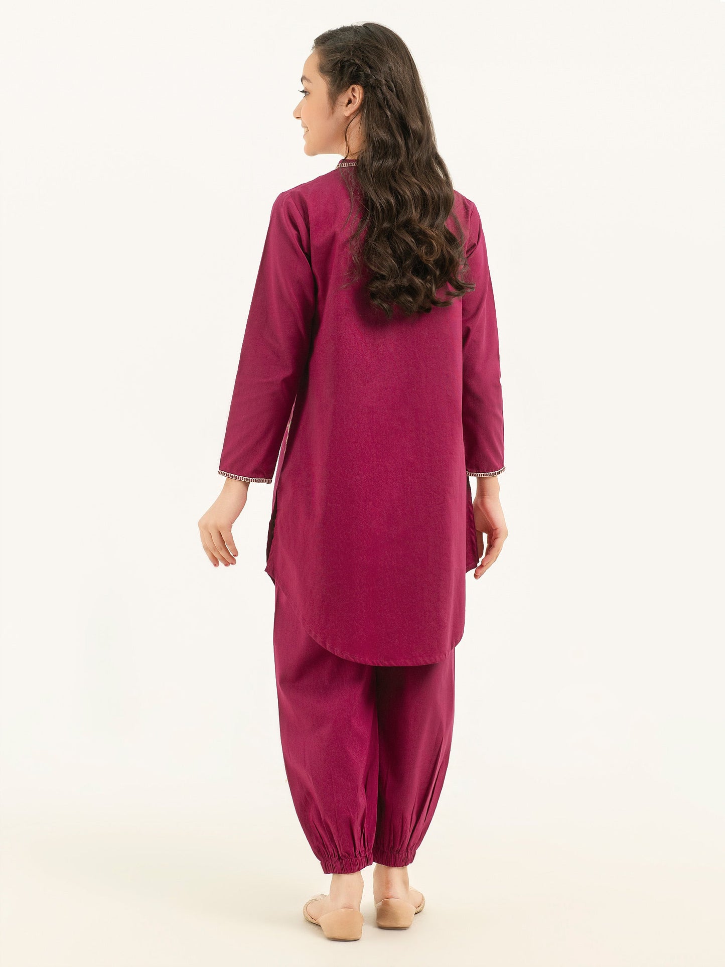 2 Piece Winter Cotton Suit-Embroidered