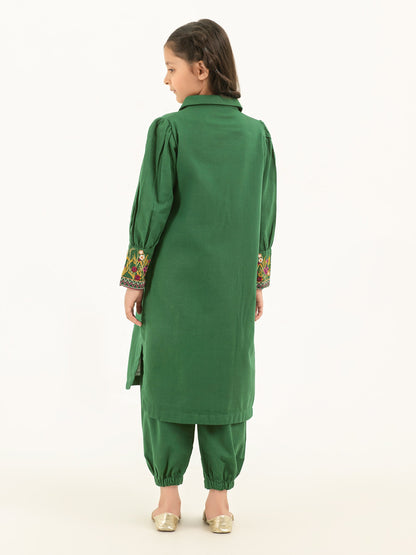 2 Piece Khaddar Suit-Embroidered (Pret)
