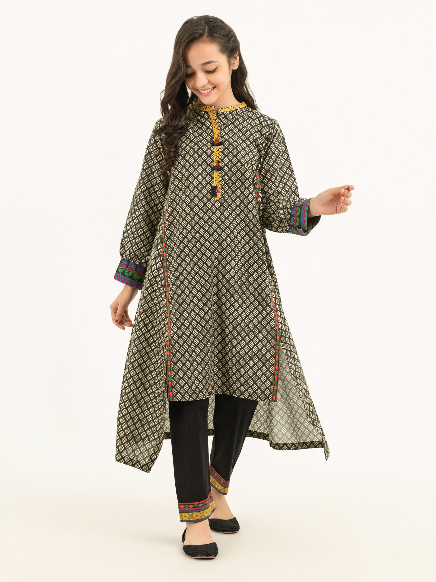 2 Piece Winter Cotton Suit-Embroidered (Pret)